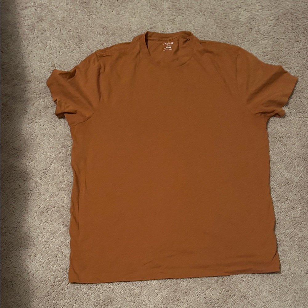 J. Crew Men's Short Sleeve Tee in Warm Brown